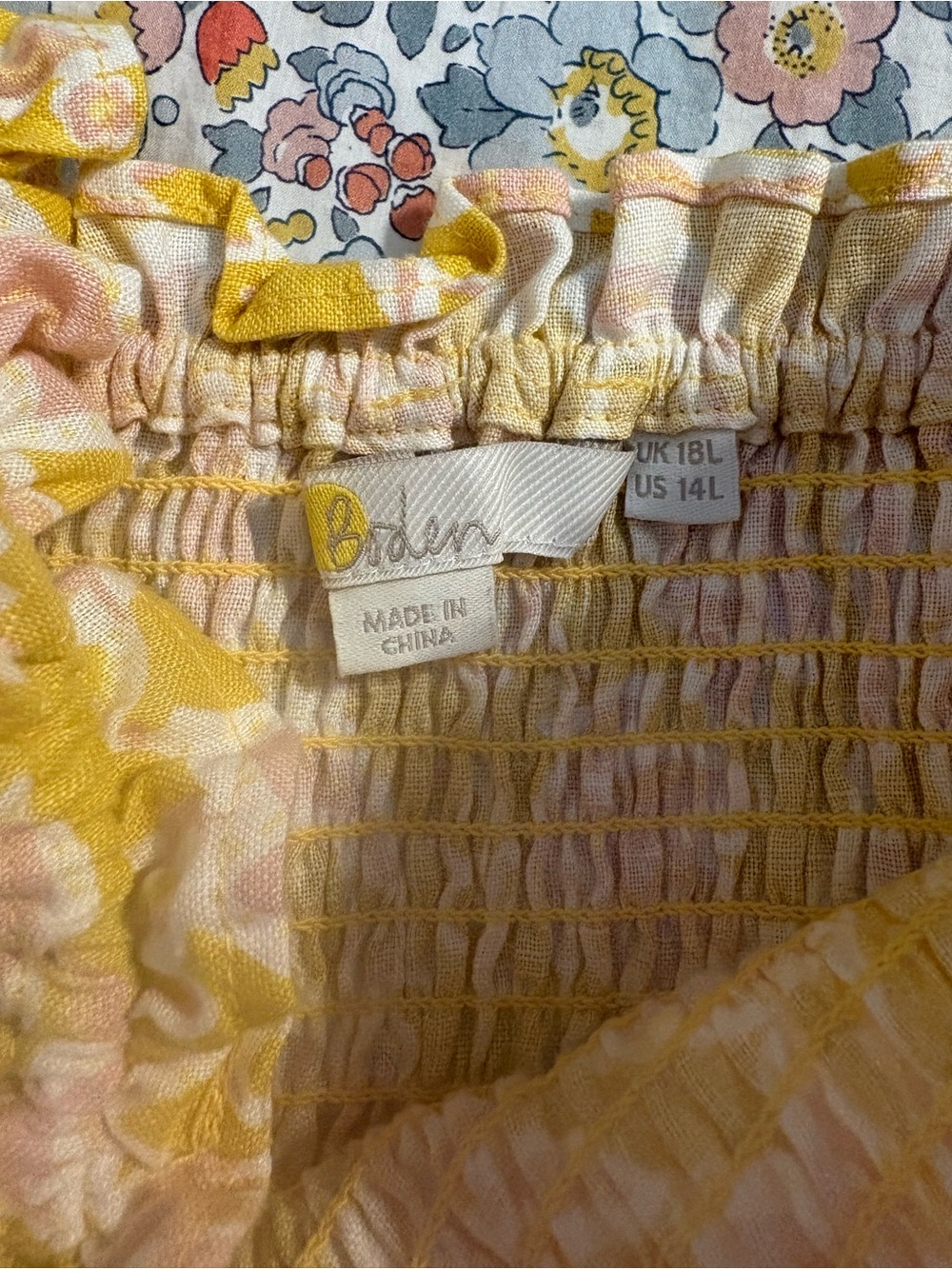 Boden Smocked Linen Midi Dresses - Picture 5 of 9